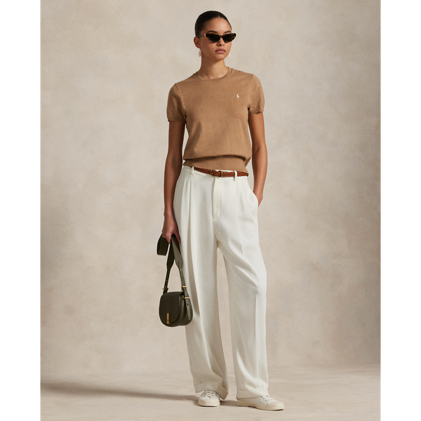 POLO ラルフローレン コットンブレンド セーターブラック S ② ローレン ラルフ ローレン LAUREN RALPH LAUREN ポインテール
