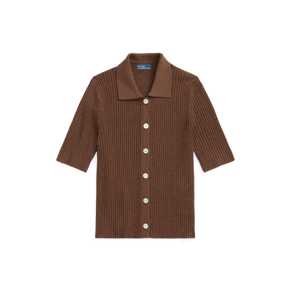 トップス LURAKU Shaggy Knit Polo Cardigan LURAKU（ルラク）の「【LURAKU】Shaggy Knit Polo Cardigan