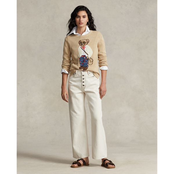 Baumwollpullover mit Polo Bear Polo Ralph Lauren in Sandbraun multi 4