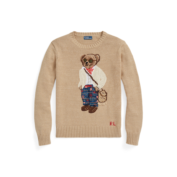 Baumwollpullover mit Polo Bear