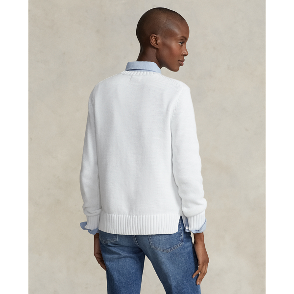 Baumwollpullover mit Polo Bear Polo Ralph Lauren in Wei&szlig; multi 5