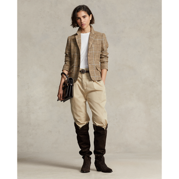 Glencheck-Blazer aus Leinenmischung Polo Ralph Lauren in Glencheck 4