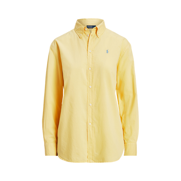 Oversize Cotton Twill Shirt Polo Ralph Lauren 1