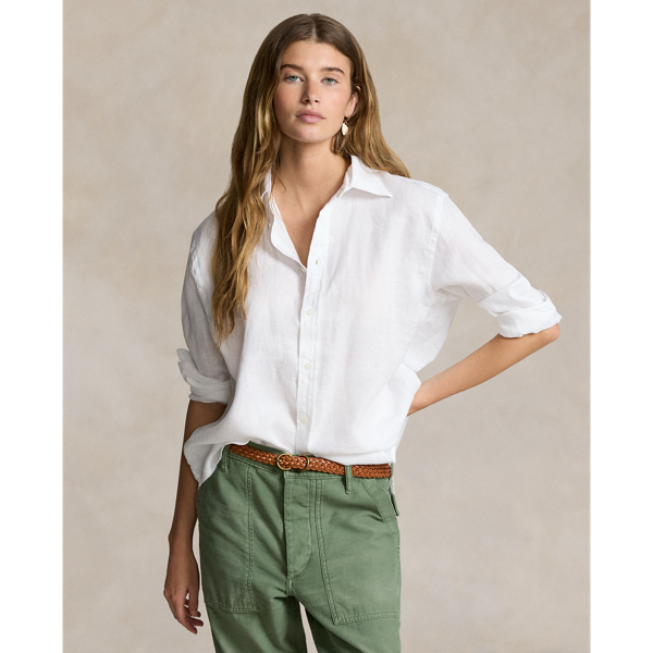 Ralph lauren linen blouse online