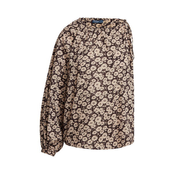 Gebl&uuml;mte Voile-Bluse mit einem &Auml;rmel Polo Ralph Lauren in 1