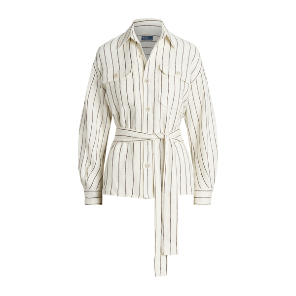 Gestreiftes Utility-Hemd mit G&uuml;rtel Polo Ralph Lauren in 1