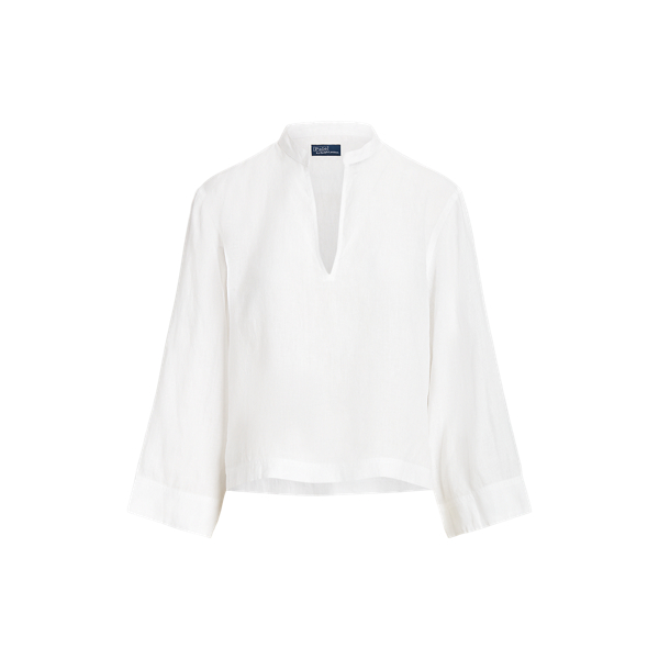 Blusa corta in lino Relaxed-Fit Polo Ralph Lauren in 1