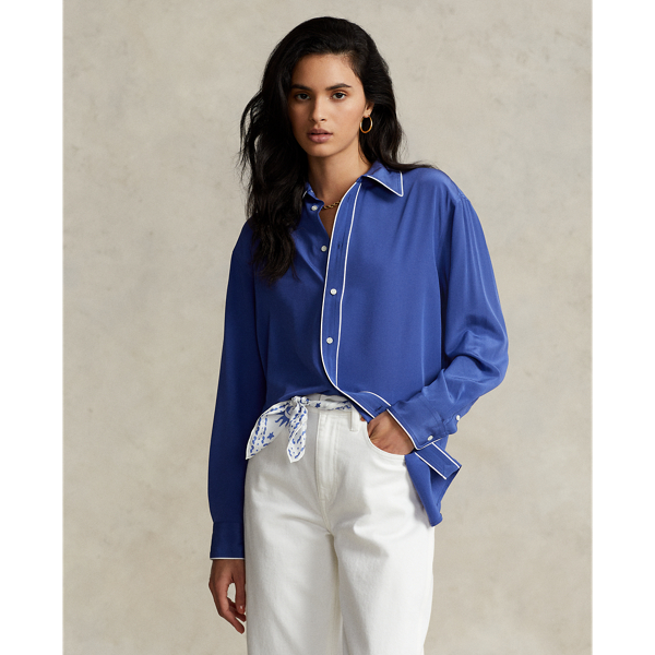 Mulberry Silk Shirt Ralph Lauren