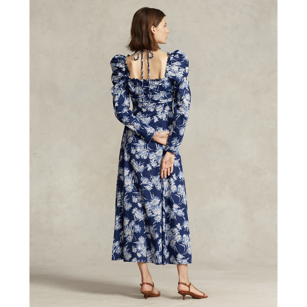 LAUREN RALPH LAUREN エンブロイダリー オフショルダー ドレス オフショルダー Ralph Lauren(ラルフローレン) ワンピース