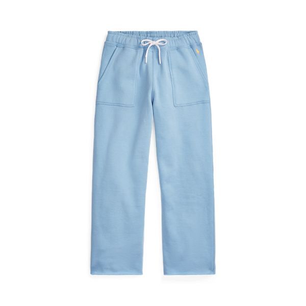 Powder Blue Cutoff-Hem Fleece Sweatpant Polo Ralph Lauren 2