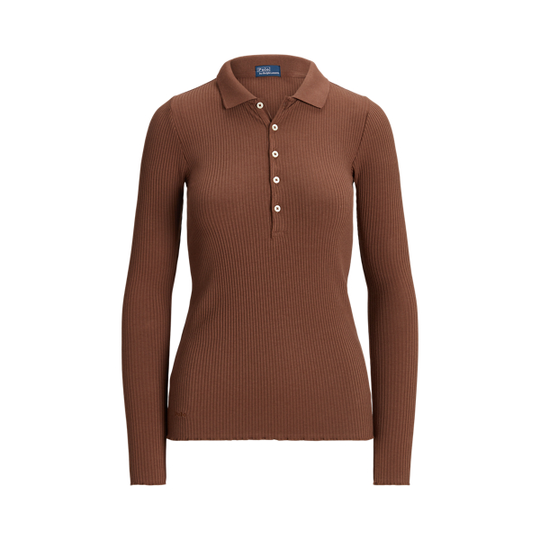 Lang&auml;rmliges geripptes Poloshirt Polo Ralph Lauren in 1