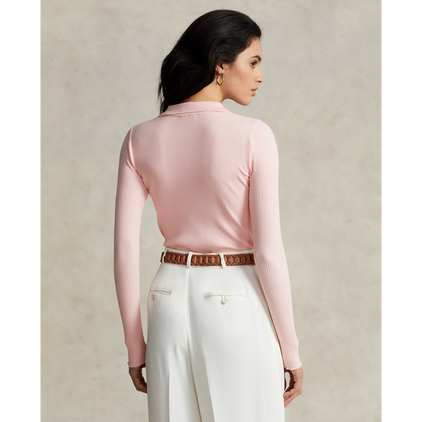 Custom Fit Long-Sleeve Polo | Custom Slim Polo Shirts