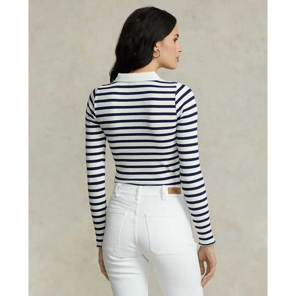 売れ筋商品|||ラルフローレン カットソー トップス レディース Women's Striped Long-Sleeve Shirt Blue/White Polo Ralph Lauren Women's Long Sleeve Stripe T-Shirt