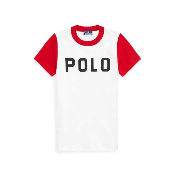 T-shirt de algod&atilde;o canelado com log&oacute;tipo
