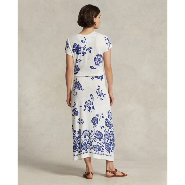 【POLO RALPH LAUREN】FLORAL ETTE WRAPシュミーズドレス Floral Faux-Wrap Jersey Tee Dress