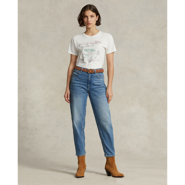 Logo Graphic Cotton Jersey Tee Polo Ralph Lauren in Nevis 4