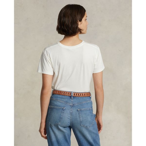 Logo Graphic Cotton Jersey Tee Polo Ralph Lauren in Nevis 5