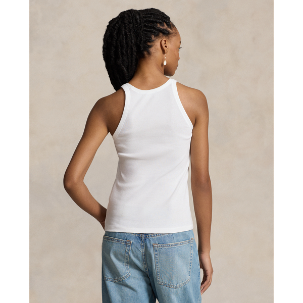 Polo ralph lauren rib knit cotton tank sales