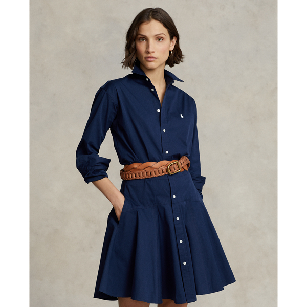 Newport Navy Panelled Cotton Shirtdress Polo Ralph Lauren 3