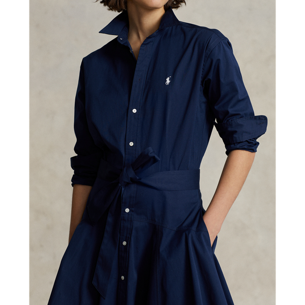 Newport Navy Panelled Cotton Shirtdress Polo Ralph Lauren 5
