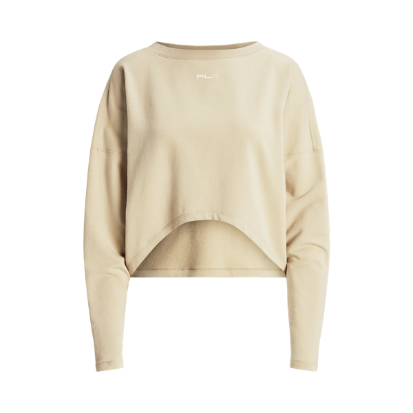 Oversize Stretch-Blend Fleece Pullover RLX 1