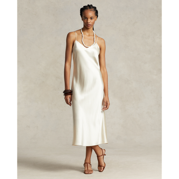 Silk Midi Slip Dress for Women Ralph Lauren® UK