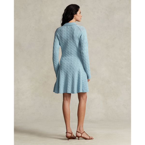 Cable-Knit Wool-Cashmere Sweater Dress | Ralph Lauren