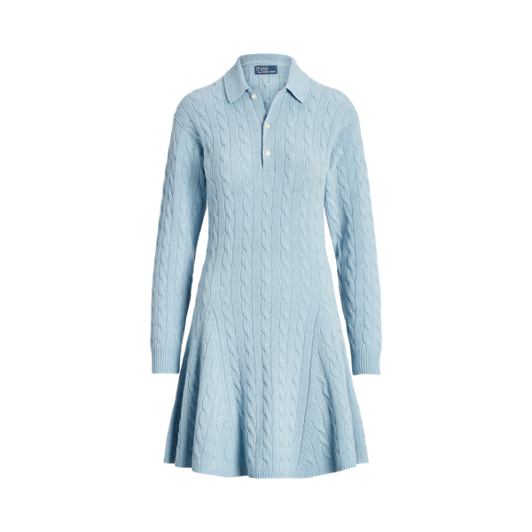 Cable-Knit Wool-Cashmere Sweater Dress Polo Ralph Lauren 1