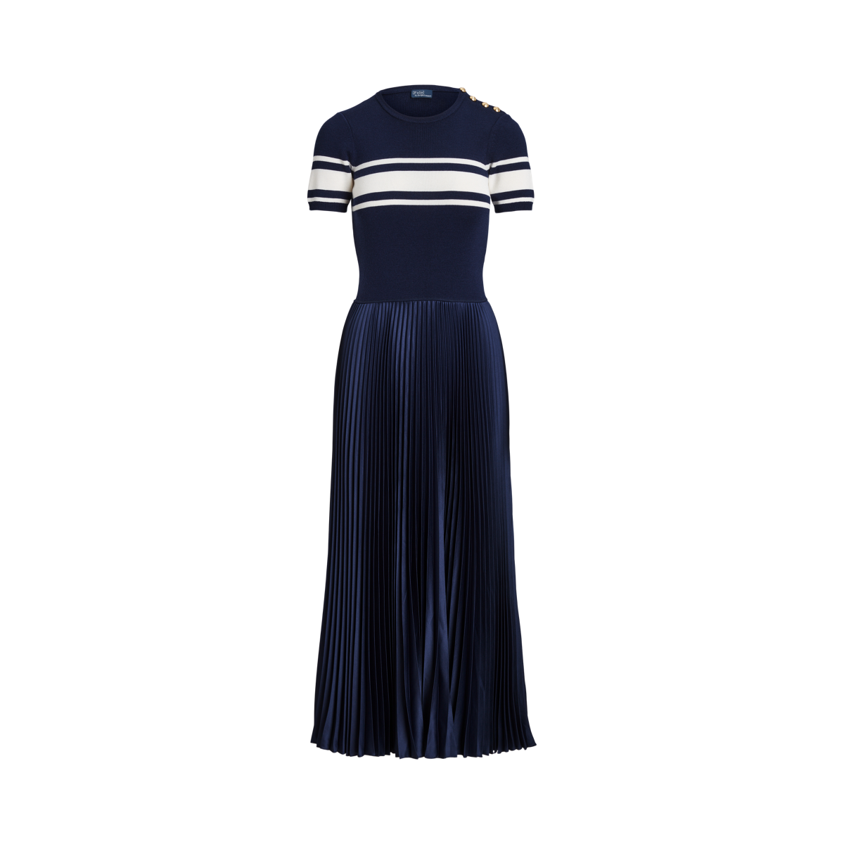 Ralph lauren pleated dress sale