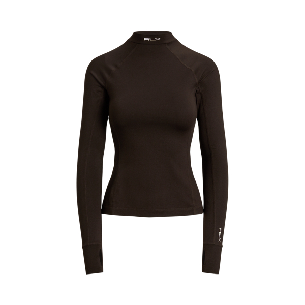Logo Jersey Long-Sleeve Mockneck T-shirt RLX 1