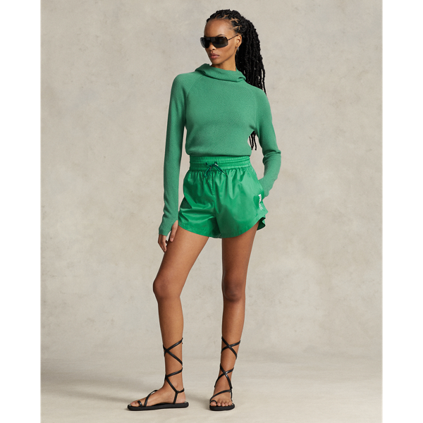 Wollpullover mit Kapuzenschal RLX in Flo&szlig;-Gr&uuml;n 4