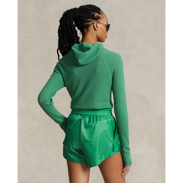 Wollpullover mit Kapuzenschal RLX in Flo&szlig;-Gr&uuml;n 5