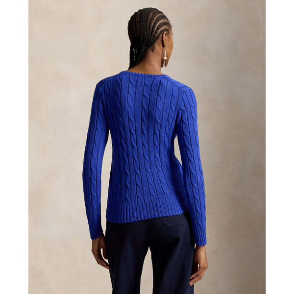 Rugby Royal Cable-Knit Cotton V-Neck Sweater Polo Ralph Lauren 5