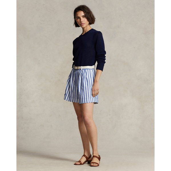 Pull col rond en coton Polo Ralph Lauren en Marine 4