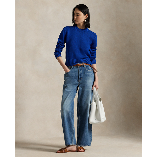 Rundhalspullover aus Baumwolle Polo Ralph Lauren in Royal 4