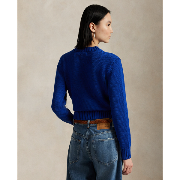 Rundhalspullover aus Baumwolle Polo Ralph Lauren in Royal 5