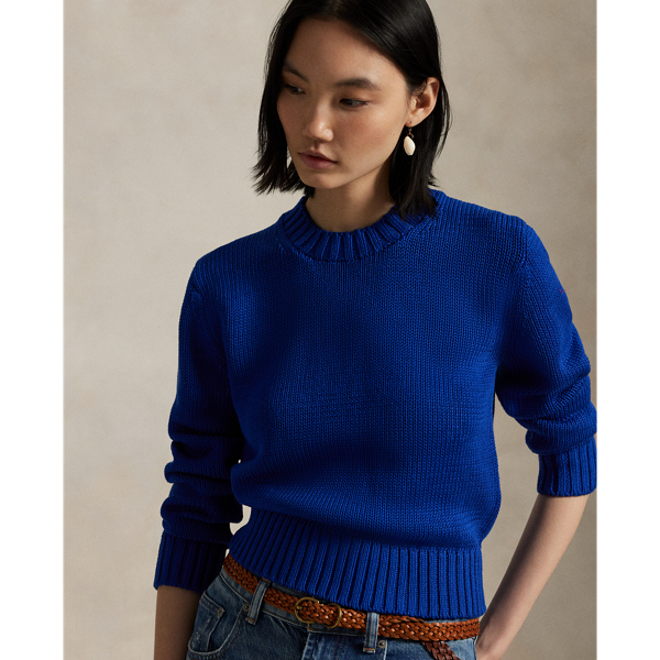 Rundhalspullover aus Baumwolle Polo Ralph Lauren in Royal 6