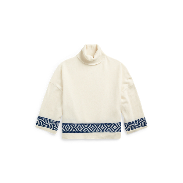 Geo-Motif Cashmere Roll Neck Polo Ralph Lauren 1