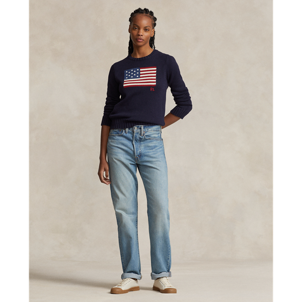 Ralph lauren flag jumper best sale