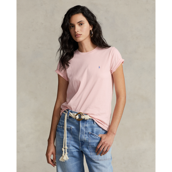 Ralph lauren crew neck t shirt womens on sale