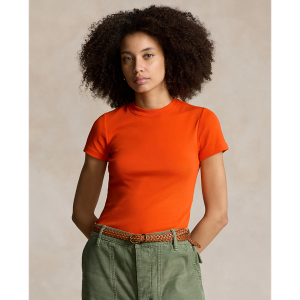 Women s Orange Polo Ralph Lauren T Shirts Tanks Ralph Lauren