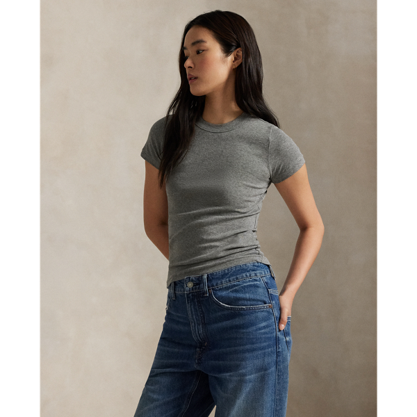 Ribbed Cotton Tee