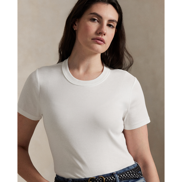 リブ コットン Tシャツ | ラルフ ローレン公式オンラインストア