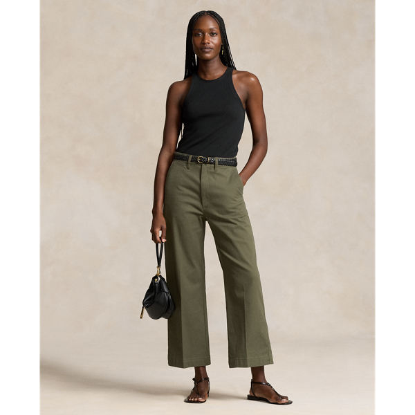 Polo ralph lauren wide leg pants on sale