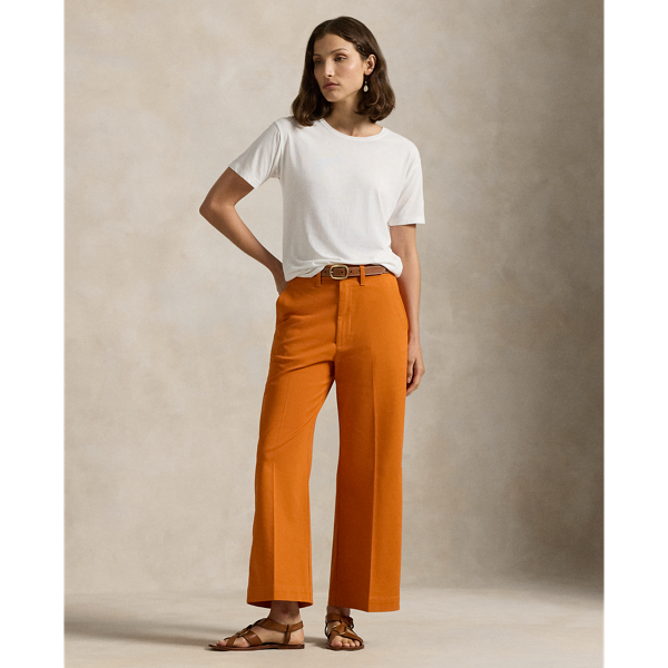 Women s Orange Designer Trousers Ralph Lauren IE