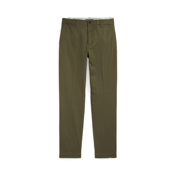 Cropped Slim Fit Twill Chino Trouser