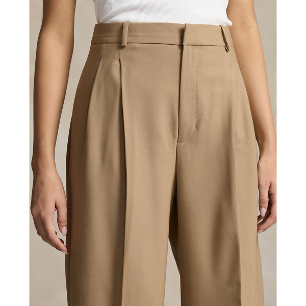 Camel Bacall Wool-Blend Pant Polo Ralph Lauren 6