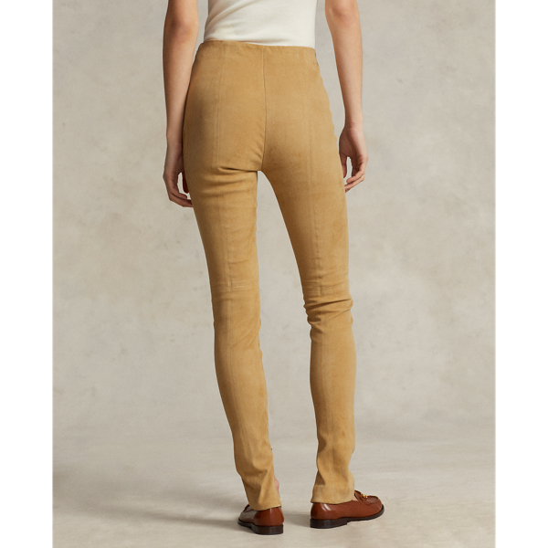 Leggings aus Lammwildleder Polo Ralph Lauren in Sandbraun 5