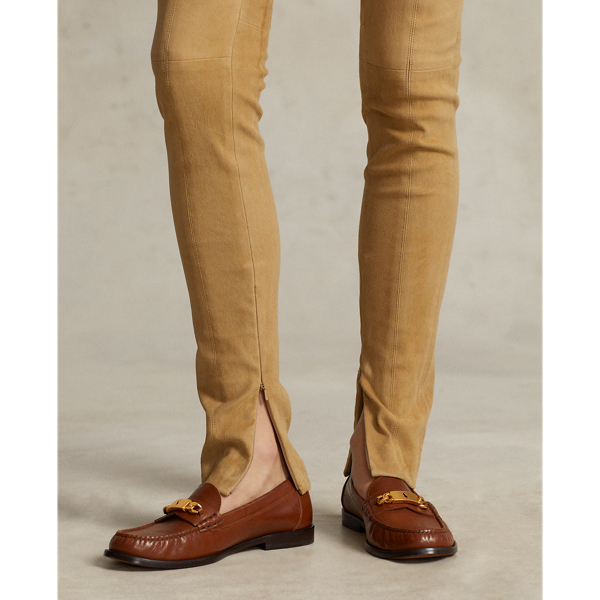 Leggings aus Lammwildleder Polo Ralph Lauren in Sandbraun 6