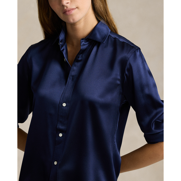 Ralph lauren silk shirt on sale